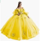 Floral One-Shoulder Tutu Dress with Bubble Sleeves - Spring Summer Elegant Party & Evening Wear