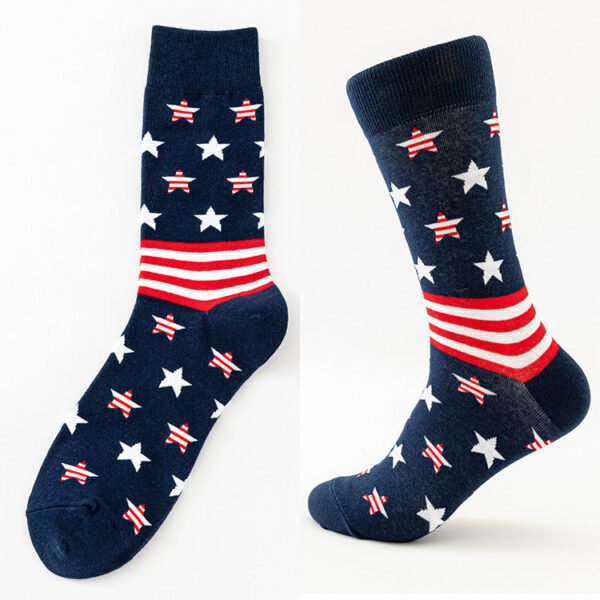 Men's Socks Large Size Stockings Large Cotton Socks Large Medium Tube Sports Socks-5prs - Image 30