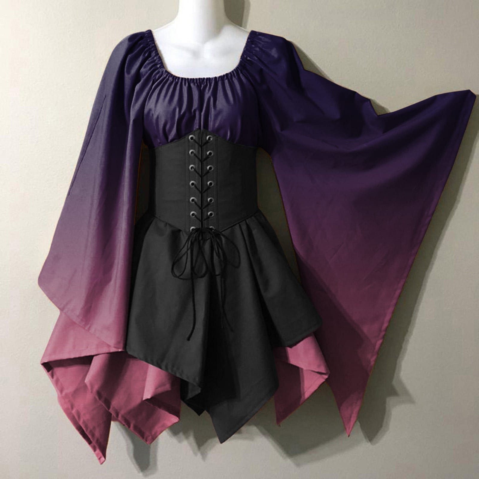 New Party Long-sleeved Women's Renaissance Medieval Dress 24 undefined
