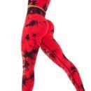Statement Tie-Dye Yoga Pants｜Ripped High-Waist Hip Shaper｜Breathable Cool Max Fabric｜Workout & Daily Looks