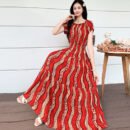 Prairie Dream Dress: Tiered Cotton Maxi - Cold Shoulder & Smocked Waist