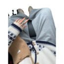Vintage Fair Island Jacquard Knitted Cardigan Women's Autumn and Winter New Soft Waxy Sweater Jacket