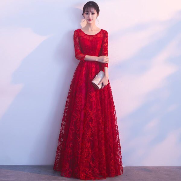 Art Test Dress Female Beauty Voice Solo Show Thin New Niche Vocal Broadcasting Host Long Performance Dress - Image 8
