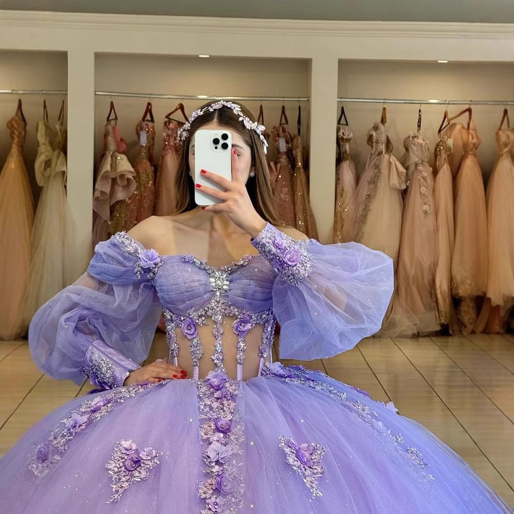 Floral One-Shoulder Tutu Dress with Bubble Sleeves - Spring Summer Elegant Party & Evening Wear 24 O1CN01lB0arp1Gha42rkcyP 2209628360654 0 cib