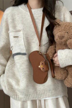 Crew Neck Lazy Wind Women's Autumn and Winter New Wear Design Sense Knitted Sweater Loose Top Tide