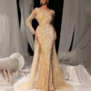 Women's Ball Dress Long Dress Temperament Fashionable and Elegant Long Lace Party Evening Dress