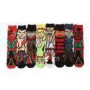 New Male Clown Medium Tube Cartoon Men's Socks Female Animation Socks Personalized Trend Skateboard Socks-5PRS