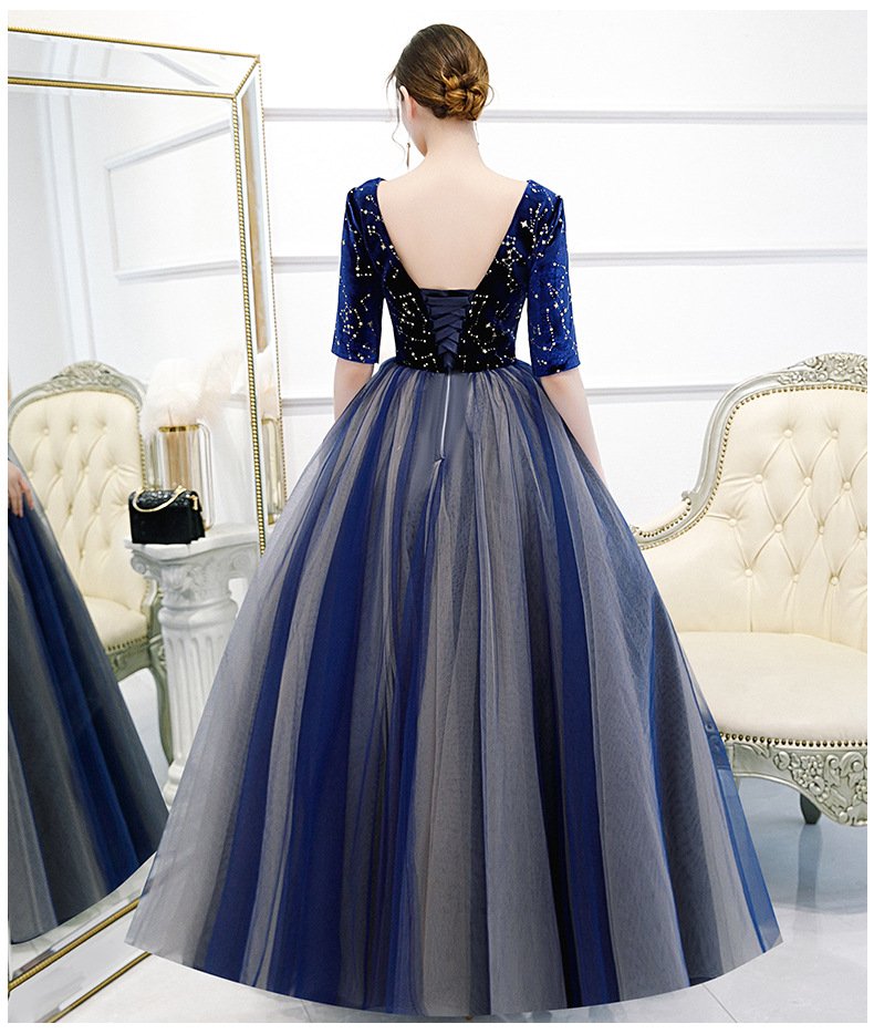 Color Yarn New Chorus Performance Student Vocal Solo Art Test Clothing Puffy Skirt Long Evening Dress Women 18 O1CN01r66G5F1eWAsJovpZA 2215436973878 0 cib