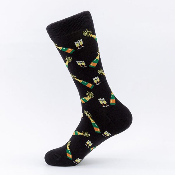 Men's Socks Large Size Stockings Large Cotton Socks Large Medium Tube Sports Socks-5prs - Image 34