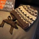 Fair Island Style Knitted Hat Children's Retro Dual-purpose Bag Hat Warm Wool Hat Ear Protection Street Style