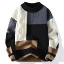 Men's Sweater Autumn and Winter New Men's Knitted Sweater Casual Men's Warm Outdoor Boys Loose Men's Clothes