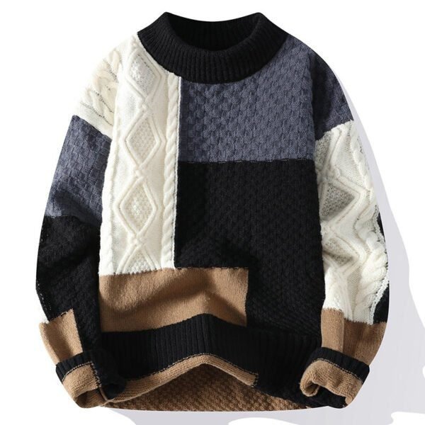 Men's Sweater Autumn and Winter New Men's Knitted Sweater Casual Men's Warm Outdoor Boys Loose Men's Clothes - Image 5