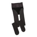 Black Silk Pantyhose Women's Autumn and Winter Velvet Thickened Bare-leg Artifact Fattened and Extended Hip Lift Black Skin-penetrating Water Socks