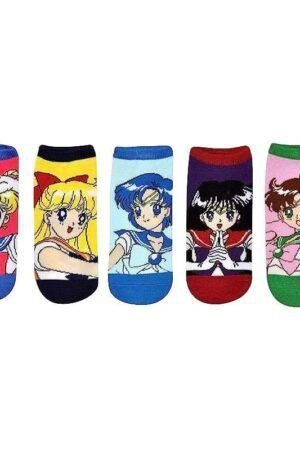 Four Seasons Sailor Moon Tide Socks Short Socks Cotton Cute Ladies Cotton Socks Boat Socks-5PRS