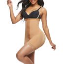 Premium Bodycon Bodysuit - High-Waisted 4-Way Stretch Shapewear with Zippered Breast & Tummy Control for Women's Athleisure skinny Tights
