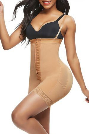 Premium Bodycon Bodysuit - High-Waisted 4-Way Stretch Shapewear with Zippered Breast & Tummy Control for Women's Athleisure skinny Tights