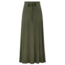 Large Size Women's Clothing Fashion Knitted Skirt High Waist Medium and Long Slit A-shaped Skirt Elastic Over The Knee