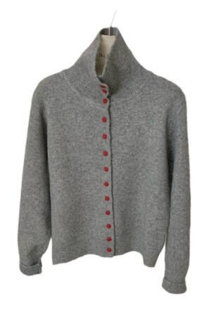 Casual Turtleneck Bag Buckle Sweater Cardigan Women's Autumn and Winter New Lazy Wind Knitted Outer Women's