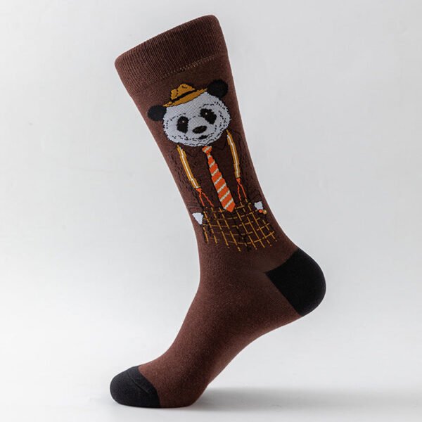 Men's Socks Large Size Stockings Large Cotton Socks Large Medium Tube Sports Socks-5prs - Image 18