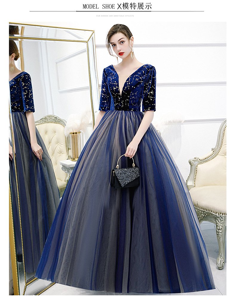 Color Yarn New Chorus Performance Student Vocal Solo Art Test Clothing Puffy Skirt Long Evening Dress Women 13 O1CN01wra0MD1eWAsOQxHMc 2215436973878 0 cib