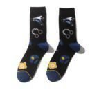 Men's Wholesale Trendy Socks Female Animation Cartoon Cotton Socks Comic Male Medium Tube Pirate Socks-5PRS
