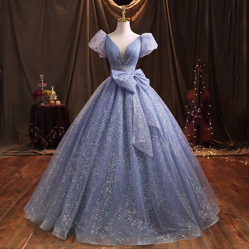 Blue Evening Dress Dress Female New Temperament Socialite Banquet Performance Host Art Exam Vocal Dress Looks Thin 9 O1CN01zFuEex1eWAnHZLfhR 2215436973878 0 cib