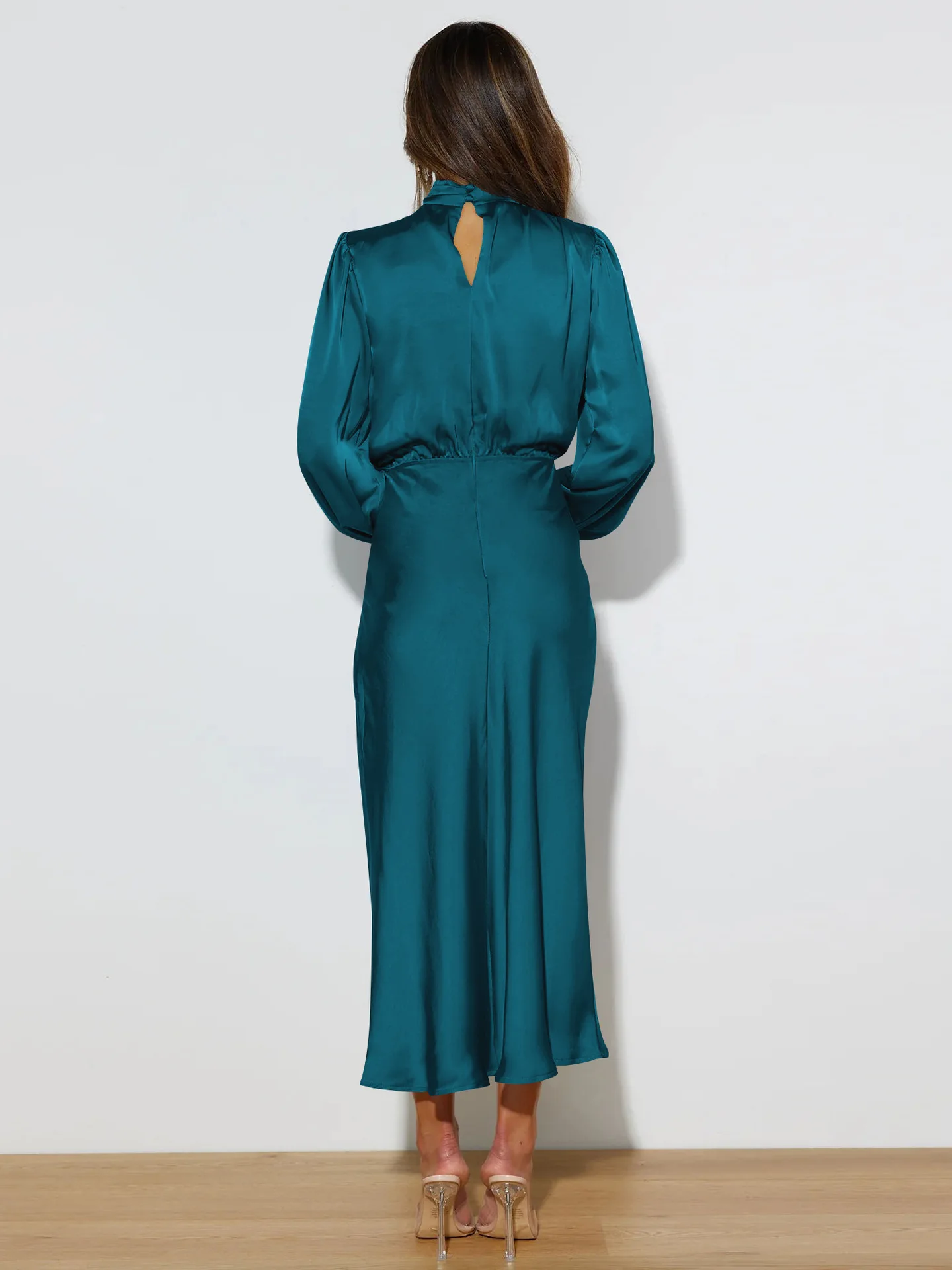 Autumn New High-end Satin Long-sleeved Loose Dress Temperament Elegant Women's Evening Dress 52 S05436605f2e94c30a97e6f7a9684783bp