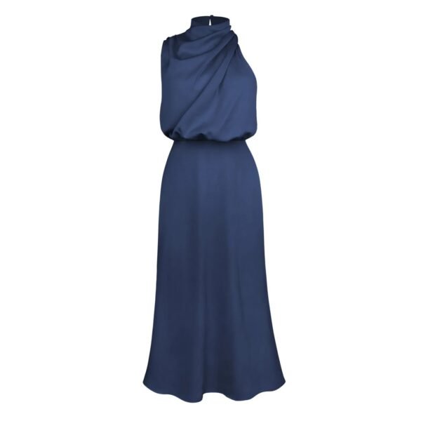 Spring and Summer New High-end Satin Sleeveless Dress Fashion Elegant Celebrity Light Evening Dress - Image 13