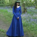 Classical Medieval Central Party Long-sleeved Crew Neck Slim-fitting Women's Dress