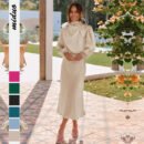 Autumn New High-end Satin Long-sleeved Loose Dress Temperament Elegant Women's Evening Dress