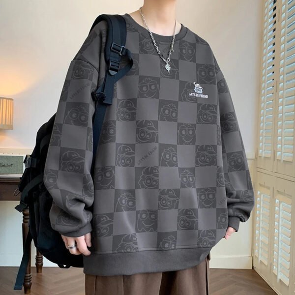 Autumn and Winter Large Size Trendy Sweater Men's Loose and Versatile Casual - Image 2