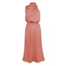Spring and Summer New High-end Satin Sleeveless Dress Fashion Elegant Celebrity Light Evening Dress
