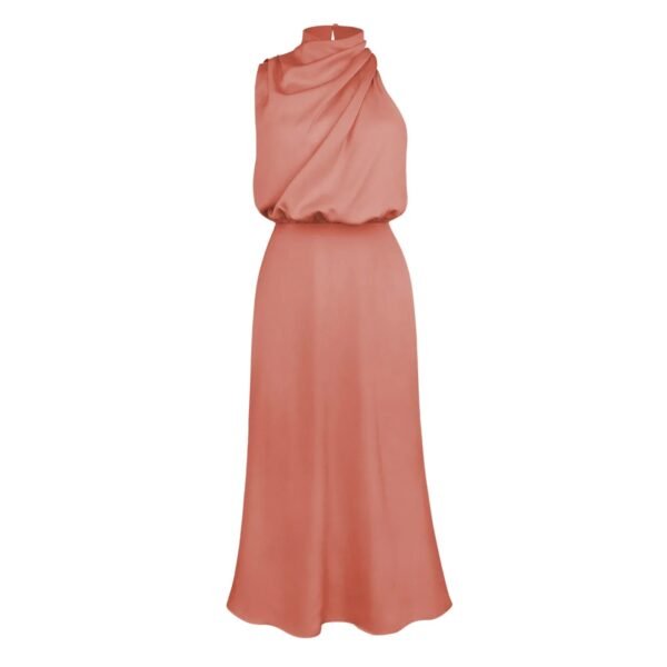 Spring and Summer New High-end Satin Sleeveless Dress Fashion Elegant Celebrity Light Evening Dress - Image 12