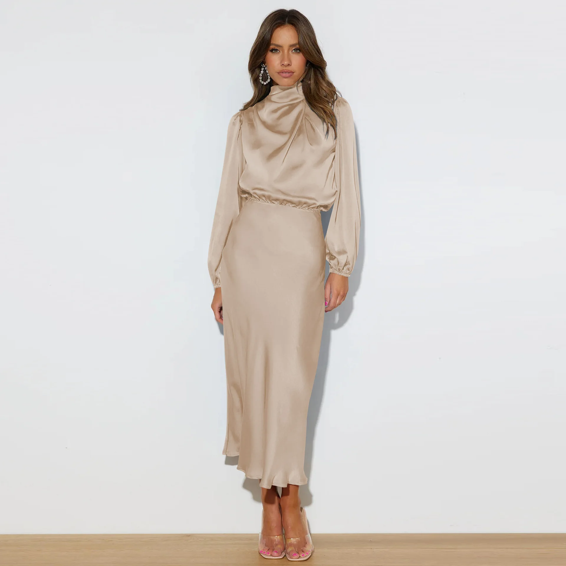 Autumn New High-end Satin Long-sleeved Loose Dress Temperament Elegant Women's Evening Dress 14 S866242fdf84145ba9c1a1fd95c073ef6z