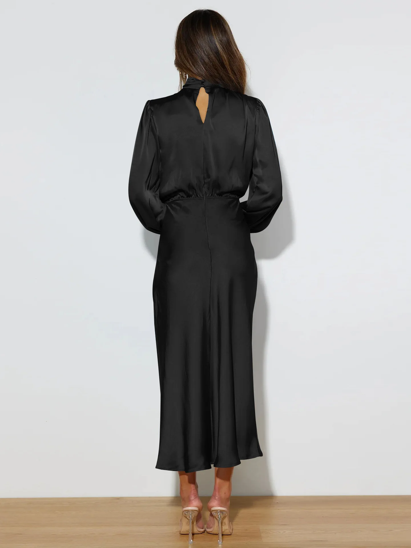 Autumn New High-end Satin Long-sleeved Loose Dress Temperament Elegant Women's Evening Dress 41 Saf1192a48a4f43f9b088206c28c5772cZ