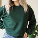Popular women's clothing round neck pullover loose casual velvet oversized sweater