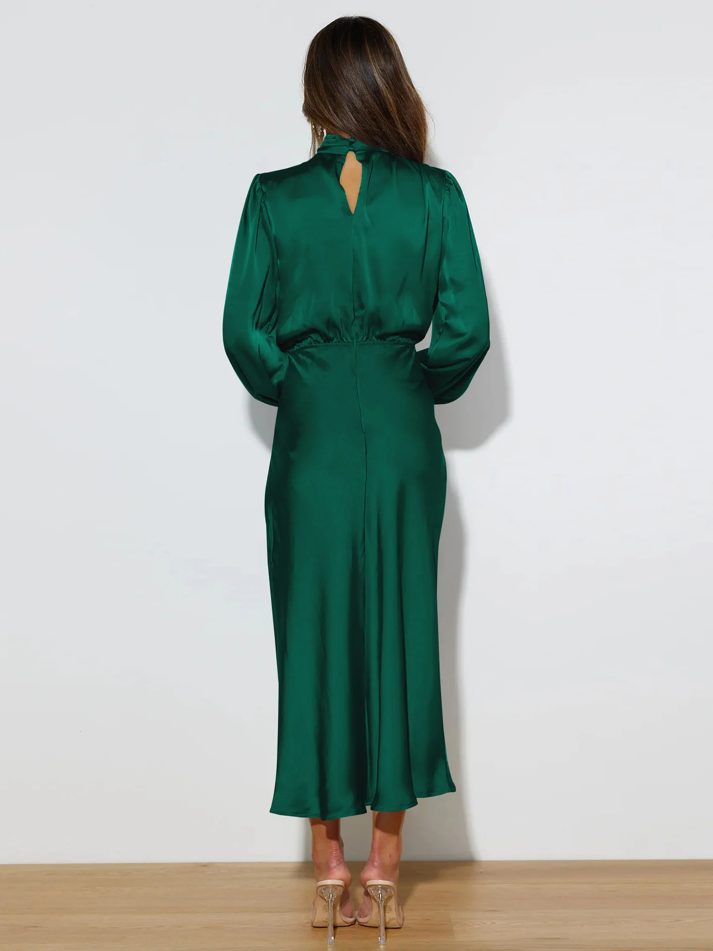Autumn New High-end Satin Long-sleeved Loose Dress Temperament Elegant Women's Evening Dress 30 Sbcc10af11d1d4431becfdf1ea628206fU