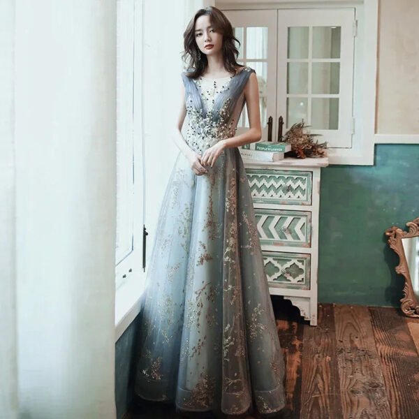 Viral Sequined Evening Gown: Sparkly Celebrity Party Dress for Galas, Red Carpet & Formal Events - Image 3