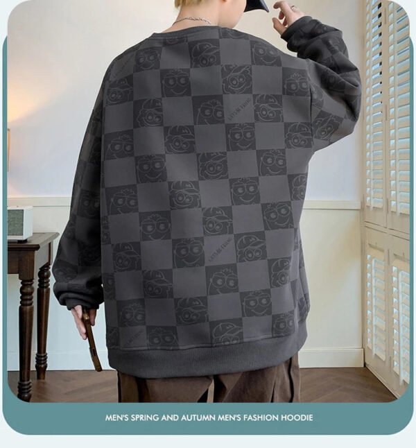 Autumn and Winter Large Size Trendy Sweater Men's Loose and Versatile Casual - Image 6