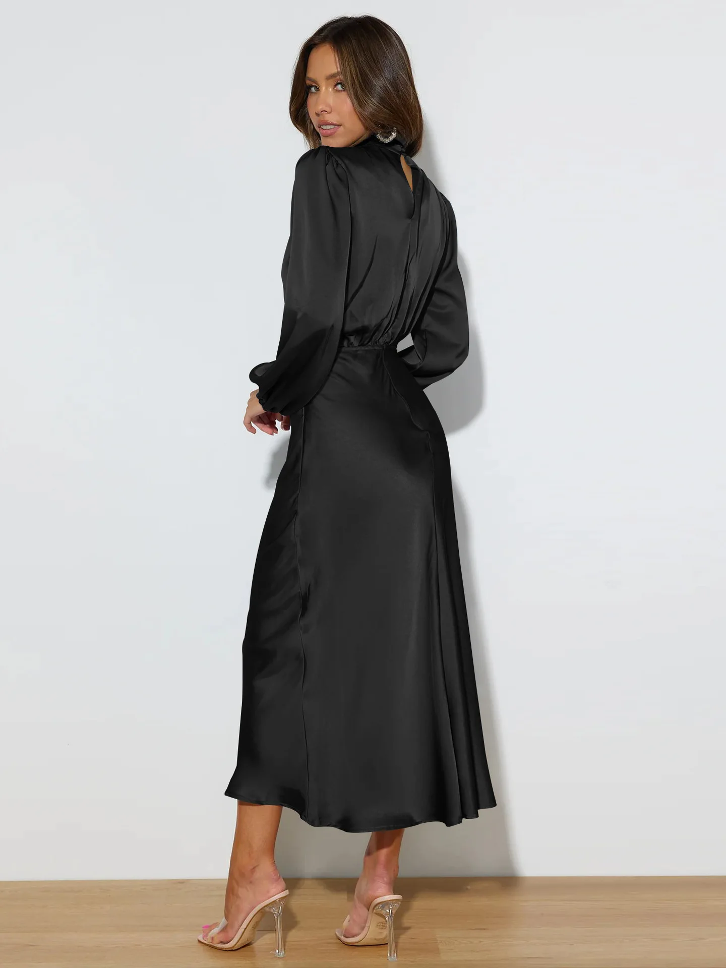 Autumn New High-end Satin Long-sleeved Loose Dress Temperament Elegant Women's Evening Dress 42 Seedc37f8f6864537abb182d4ede13a4aL