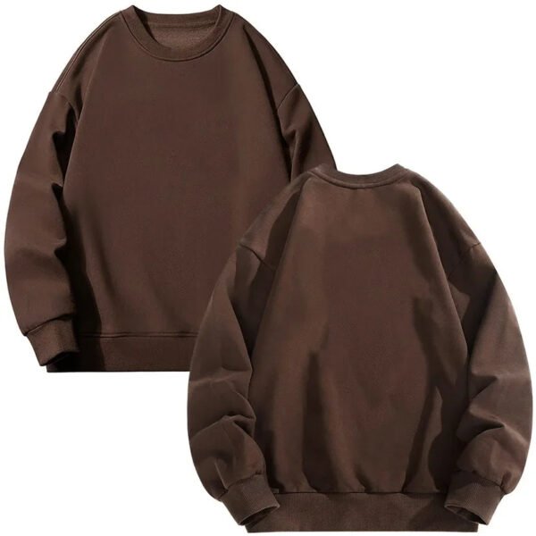 Popular women's clothing round neck pullover loose casual velvet oversized sweater - Image 11