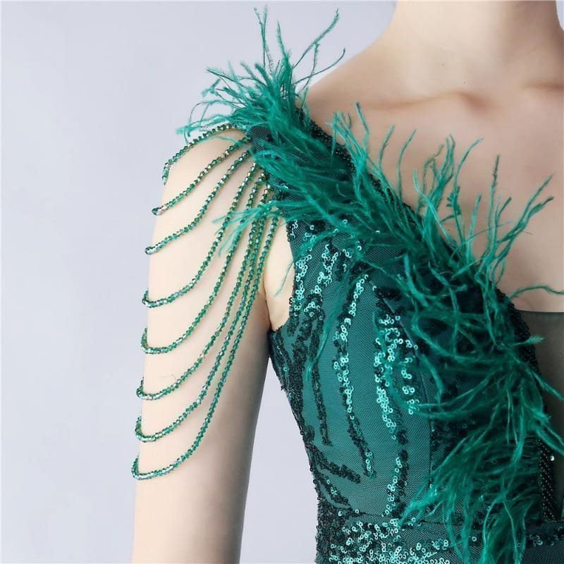 Luxe Feather & Sequin Maxi Gown | Heavy Beadwork 50 103A2582.jpg