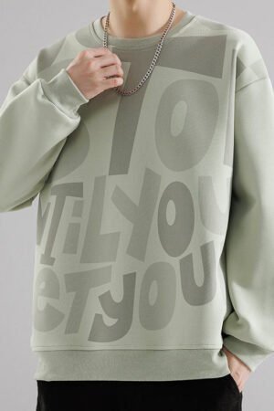 Autumn and Winter Large Size Japanese Simple Casual Sweater Men's Casual Hoodie