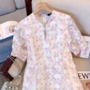 Stylish Plus Size Women's Retro Floral Dress for Summer - 60-175 KGS Tea Break Skirt