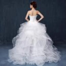 Light Wedding Dress, Short in Front and Long in The Back, Small Trailing, Slim and Thin