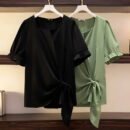 Summer Slimming Strategy: New Women's Fashion T-Shirt for Belly Coverage - Stylish Large Size Small Shirt
