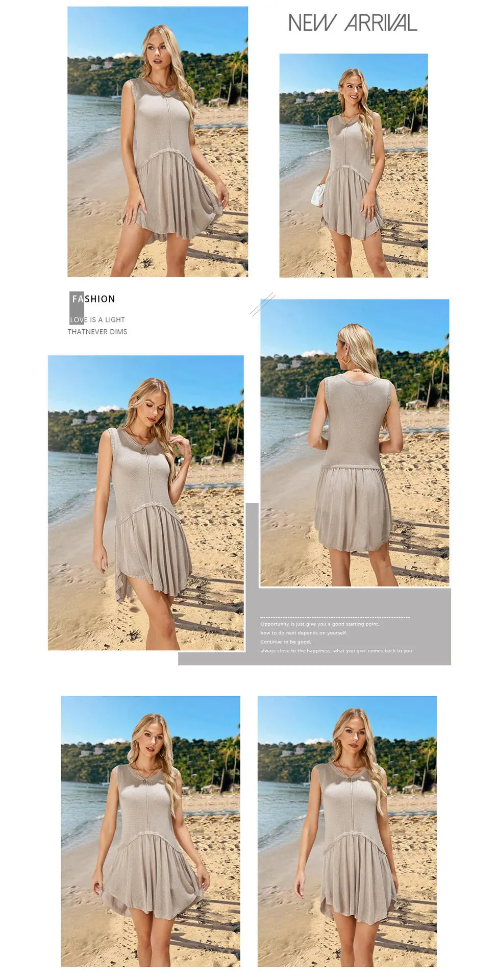 Fashion Trends: Colorful Round Neck Loose Dress for Women - Knitted Skirt Summer Style 13 kf S0c669d02c5f843d0ae16ca5642499179e