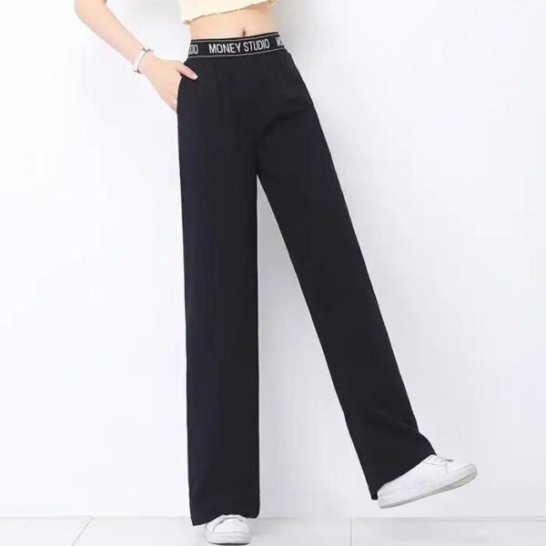 2024 New Summer Collection: High Waist Ice Silk Jeans for Women - Comfortable, Stylish, and Breathable Tencel Wide-leg Pants - Image 4