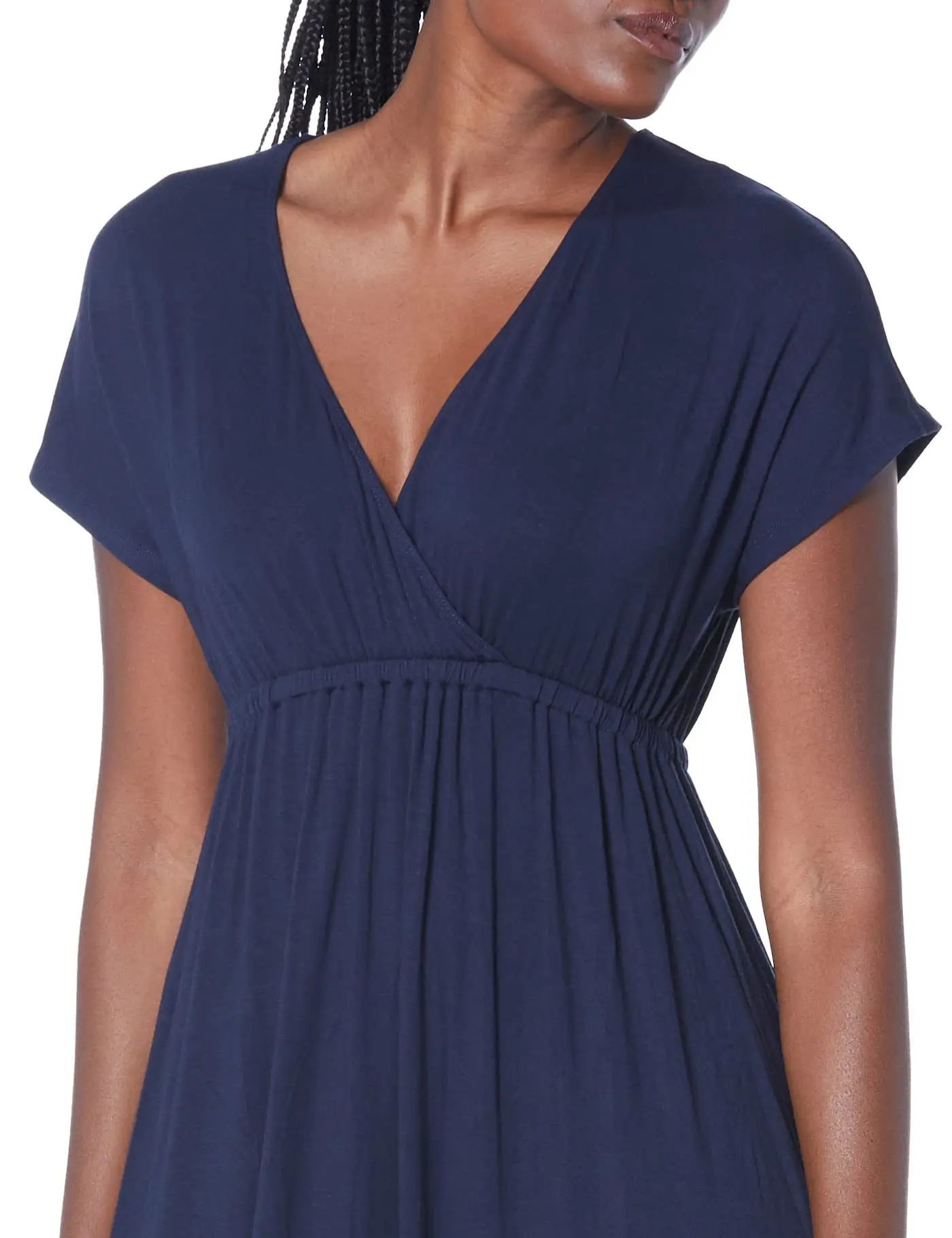 Effortlessly Chic: V-Neck Women's Oversized Dress for a Minimalist, Slimming Look 15 kf S0e66aac5e04f43c59e94c68dbf480a35i