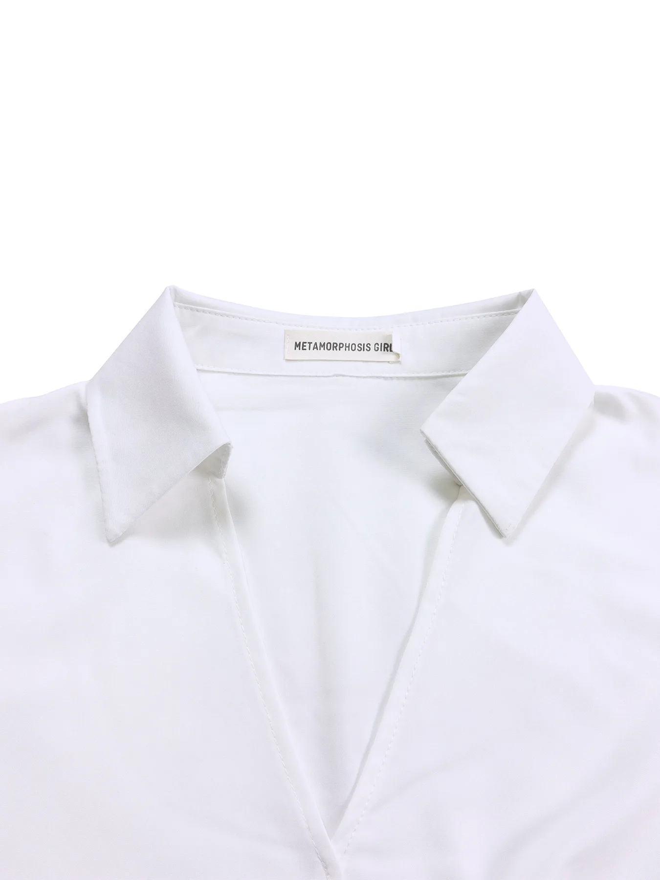 Spring New Women's Solid Color Large Size Loose Fit White Vintage Dress - Stylish and Comfortable Fashion Choice 71 undefined